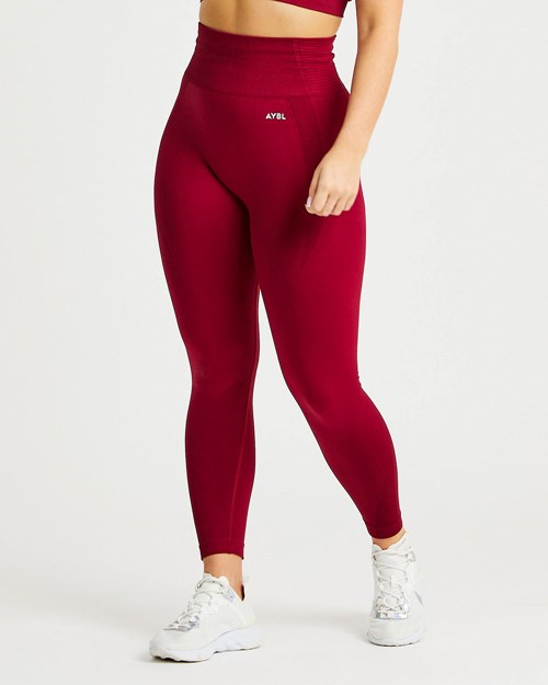 AYBL Balance V2 Seamless Leggings Röda | 0426-EFOMH