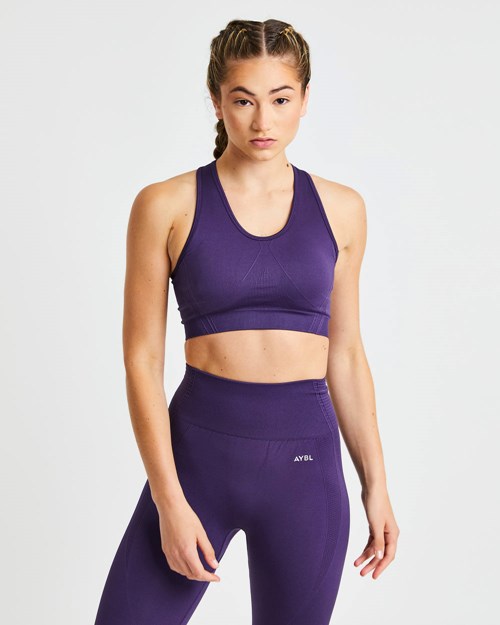 AYBL Balance V2 Seamless Sports Bra Lila | 6837-WZGJN