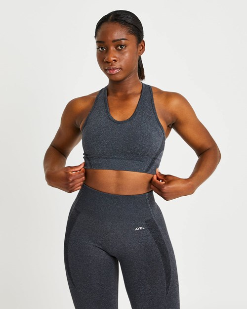 AYBL Balance V2 Seamless Sports Bra Svarta | 2473-QUKLF