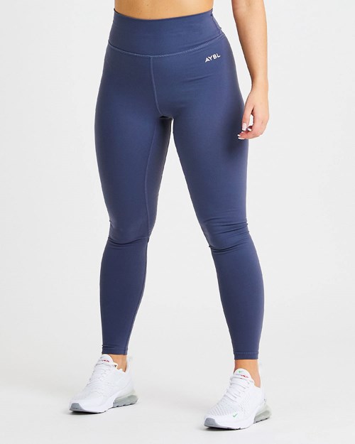 AYBL Core Leggings Marinblå Blå | 8253-DPGWU