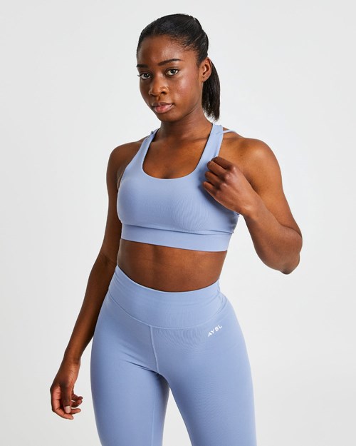 AYBL Core Sports Bra Blå | 8591-ZGAOU