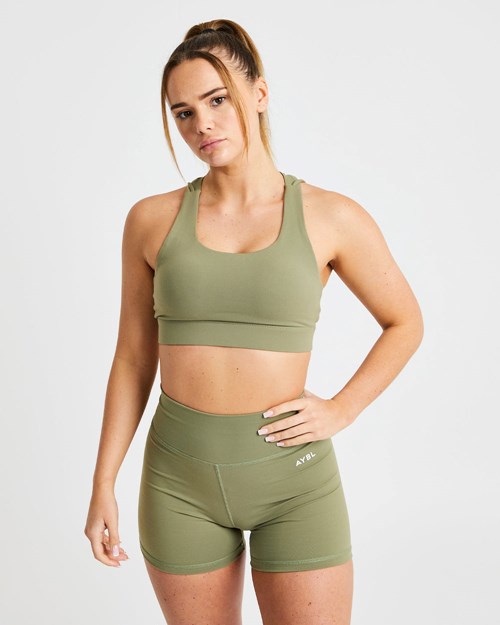 AYBL Core Sports Bra Olivgröna | 2319-SORED