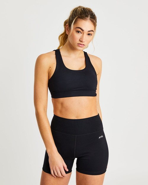 AYBL Core Sports Bra Svarta | 4158-FWRNZ