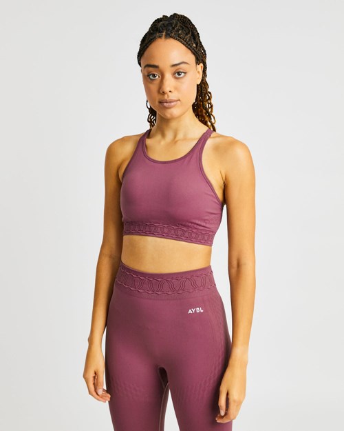 AYBL Elevate Seamless Sports Bra Rosa | 3250-EXVYI