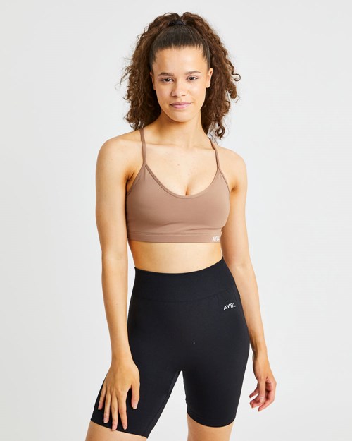 AYBL Essential V Neck Sports Bra Bruna | 7619-ZCTLG