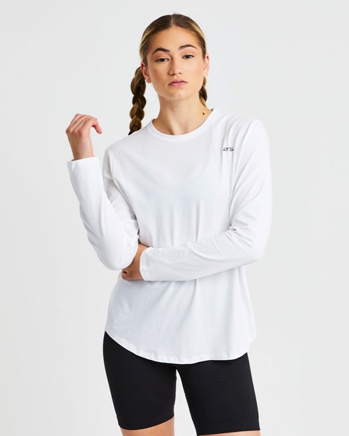 AYBL Everyday Oversized Long Sleeve T Shirt Vita | 4806-WCJAU