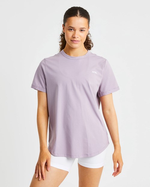 AYBL Everyday Oversized T Shirt Muted Mauve | 3817-EBWQZ