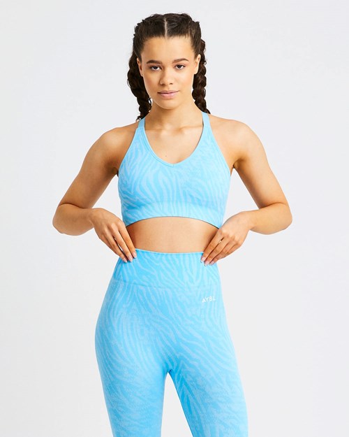 AYBL Evolve Animal Seamless Sports Bra Blå | 1980-ITCHG