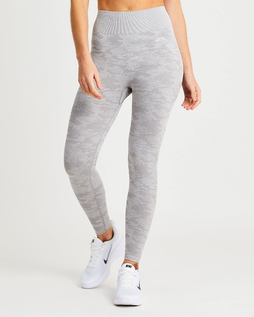 AYBL Evolve Camo Seamless Leggings Grå | 4958-IZNFR