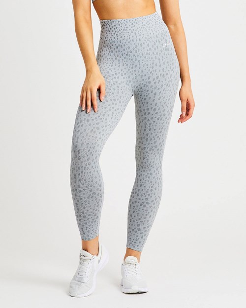 AYBL Evolve Speckle Seamless Leggings Ljusgrå | 3629-QPJFV