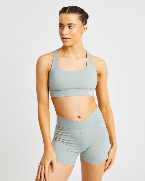 AYBL Flow Sports Bra Gröna | 1265-ONDFQ