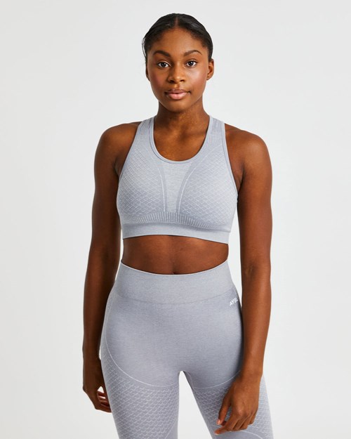 AYBL Impact Seamless Sports Bra Grå | 2045-PCGQR