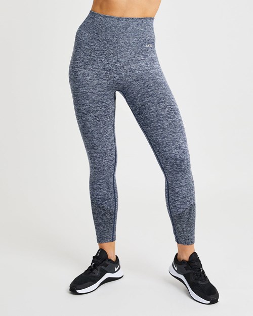 AYBL Motion Seamless Leggings Marinblå | 2086-QUPZB