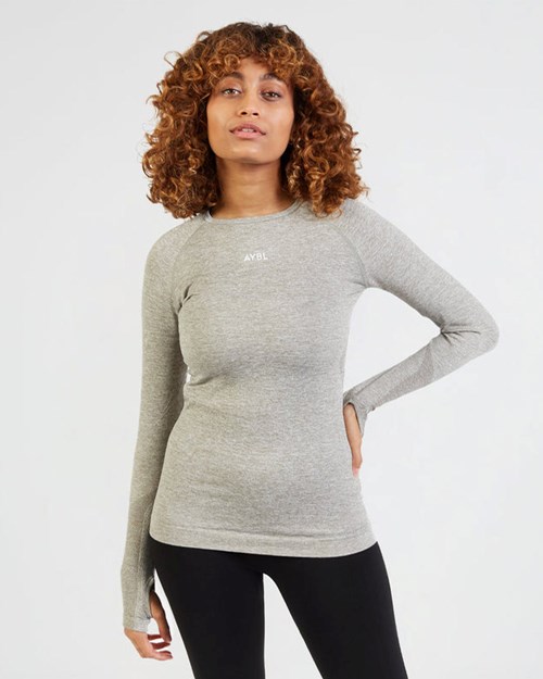 AYBL Motion Seamless Long Sleeve Top Khaki | 8261-BTLSC