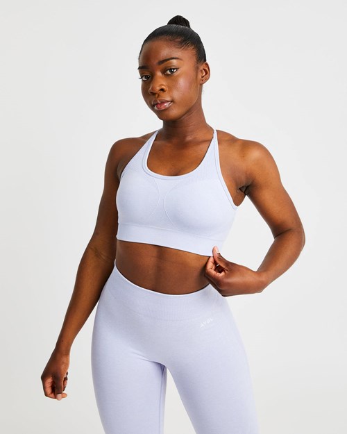 AYBL Motion Seamless Sports Bra Blå | 3159-SIOVQ