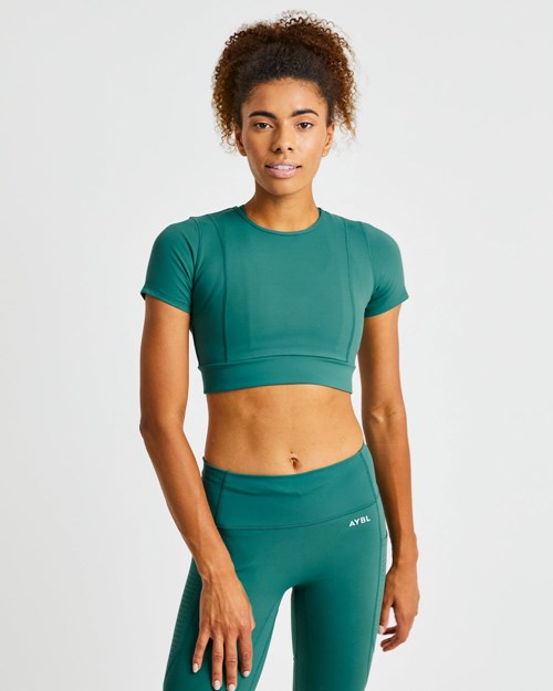 AYBL Pace Crop Top Mörkgröna | 2103-PXVTB