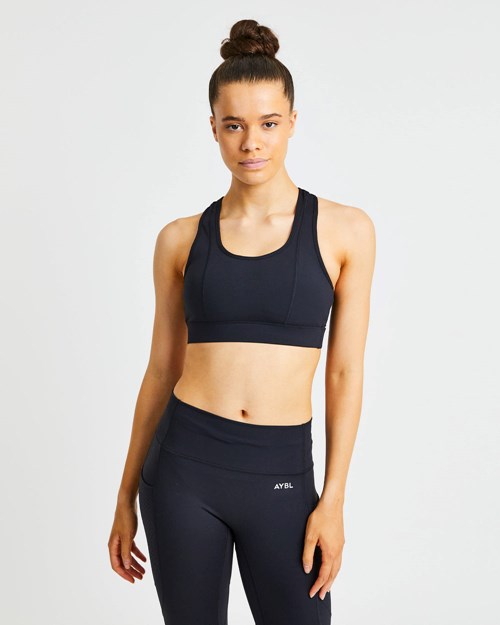 AYBL Pace Sports Bra Svarta | 4867-GJNAW