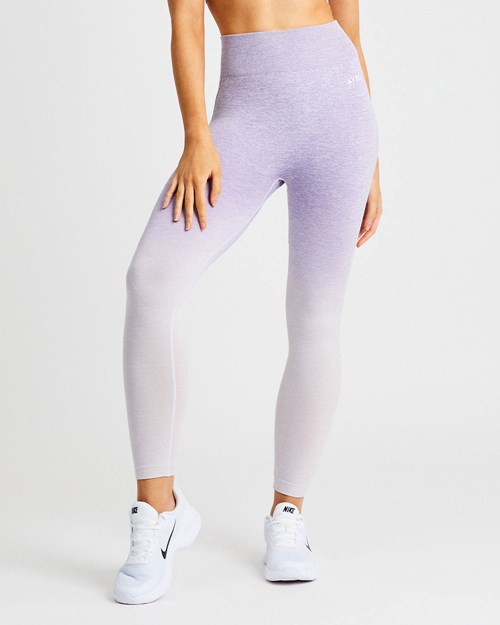 AYBL Pulse Ombré Seamless Leggings Lilac | 1857-FUGJV