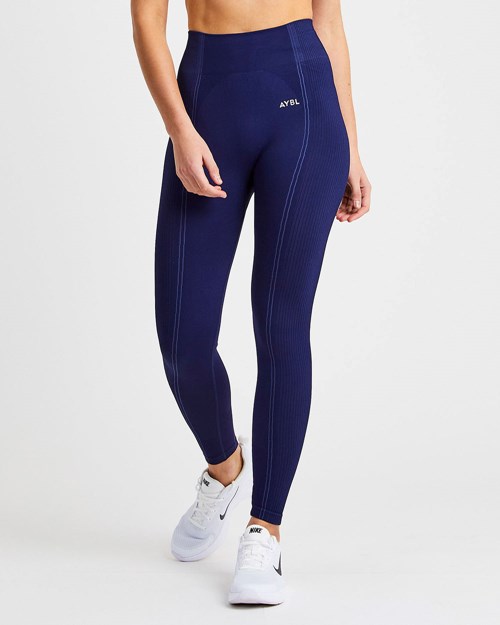 AYBL Reflex Seamless Leggings Kungsblått Blå | 6785-AYGLZ