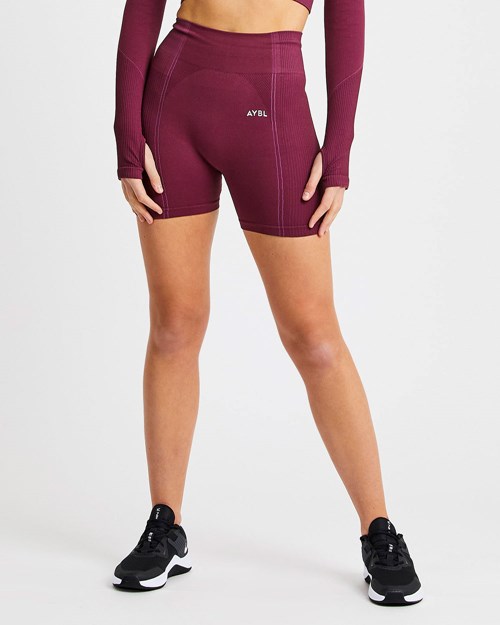 AYBL Reflex Seamless Shorts Plum | 6120-LSVUD