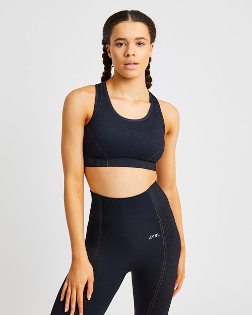 AYBL Reflex Seamless Sports Bra Svarta | 7924-MNKRT