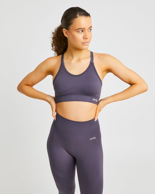 AYBL Reform Seamless Sports Bra Charcoal | 5614-SJXPD