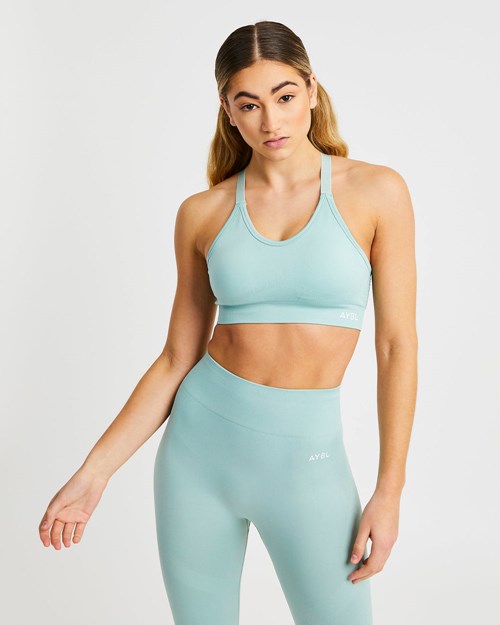 AYBL Reform Seamless Sports Bra Gröna | 0652-XKFID