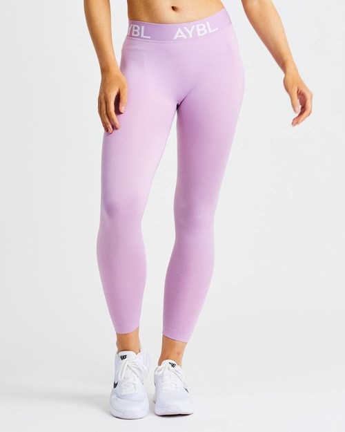 AYBL Staple Seamless Low Rise Leggings Rosa | 8956-ABQHD