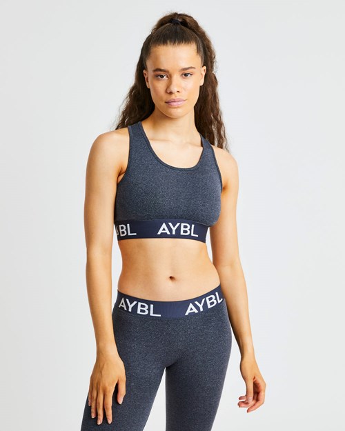 AYBL Staple Seamless Sports Bra Svarta | 7532-SAPUE