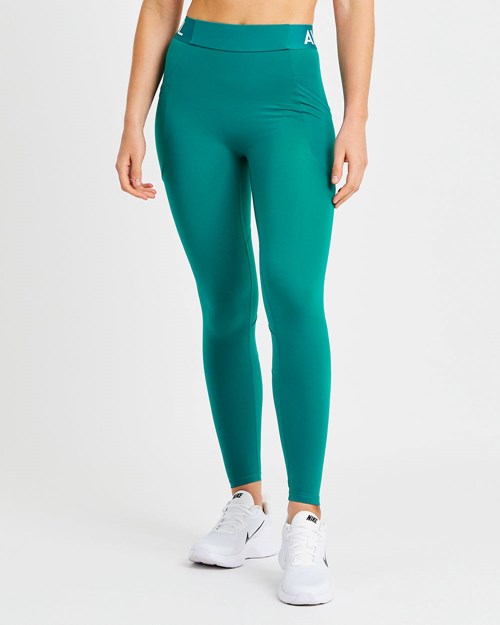 AYBL Tränings Leggings Teal | 1863-ZTMSI