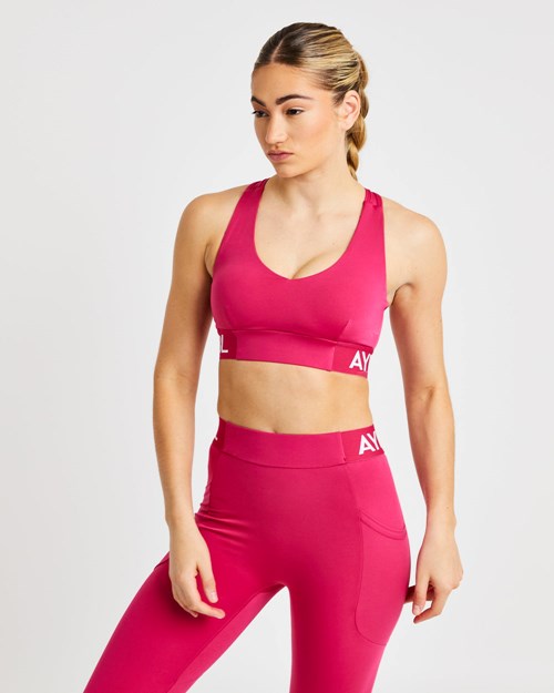 AYBL Tränings Sports Bra Raspberry | 8946-QVEXF