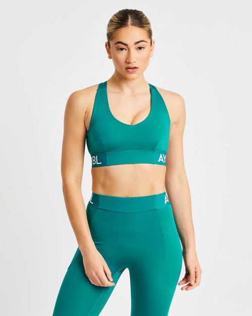 AYBL Tränings Sports Bra Teal | 9238-QUNMR