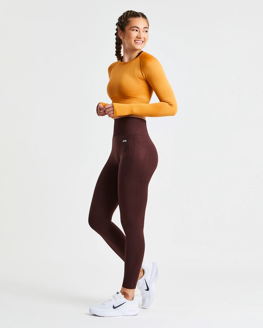 AYBL Balance V2 Seamless Leggings Choklad Bruna | 0321-SAYXW