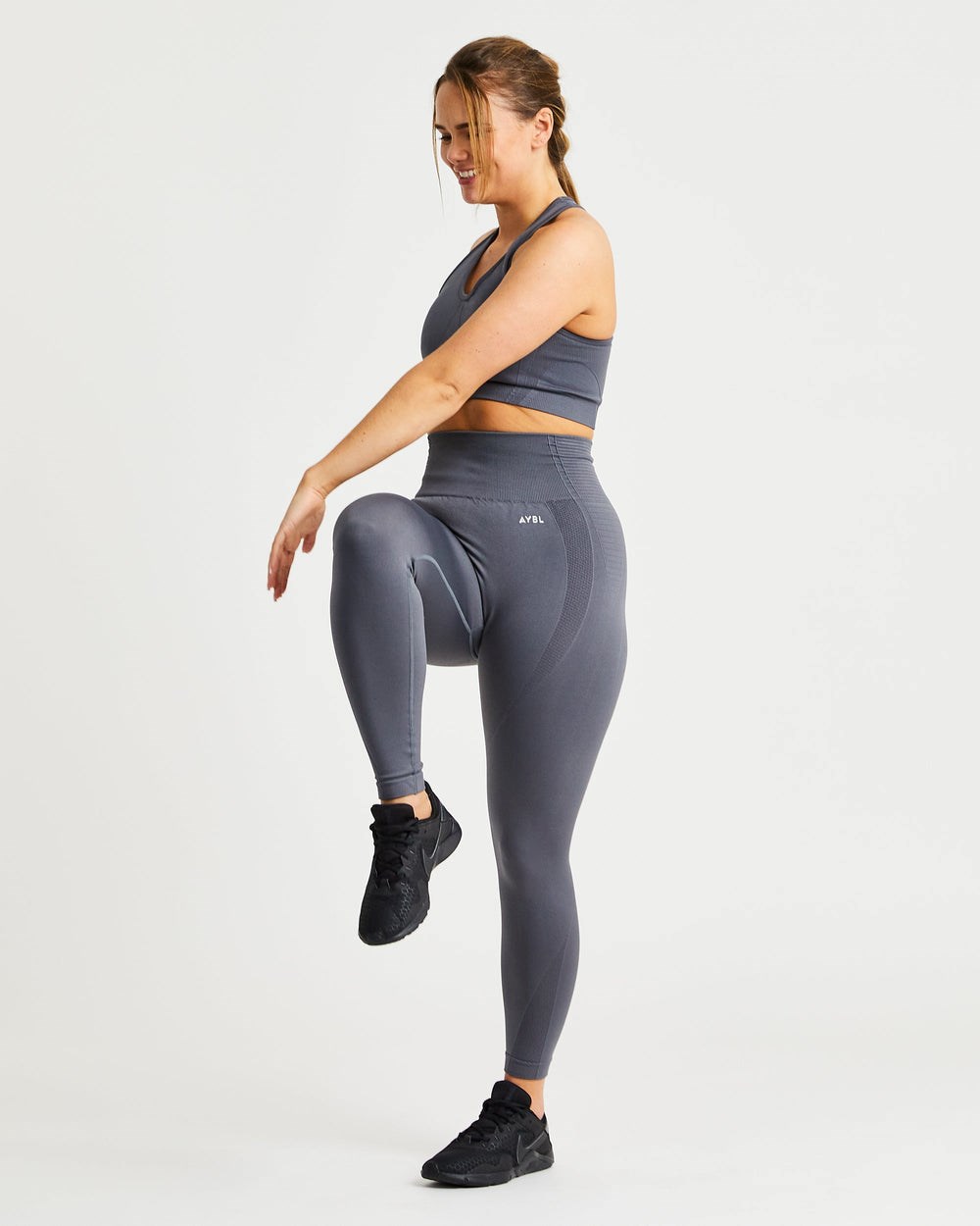 AYBL Balance V2 Seamless Leggings Grå | 6937-YTLFJ