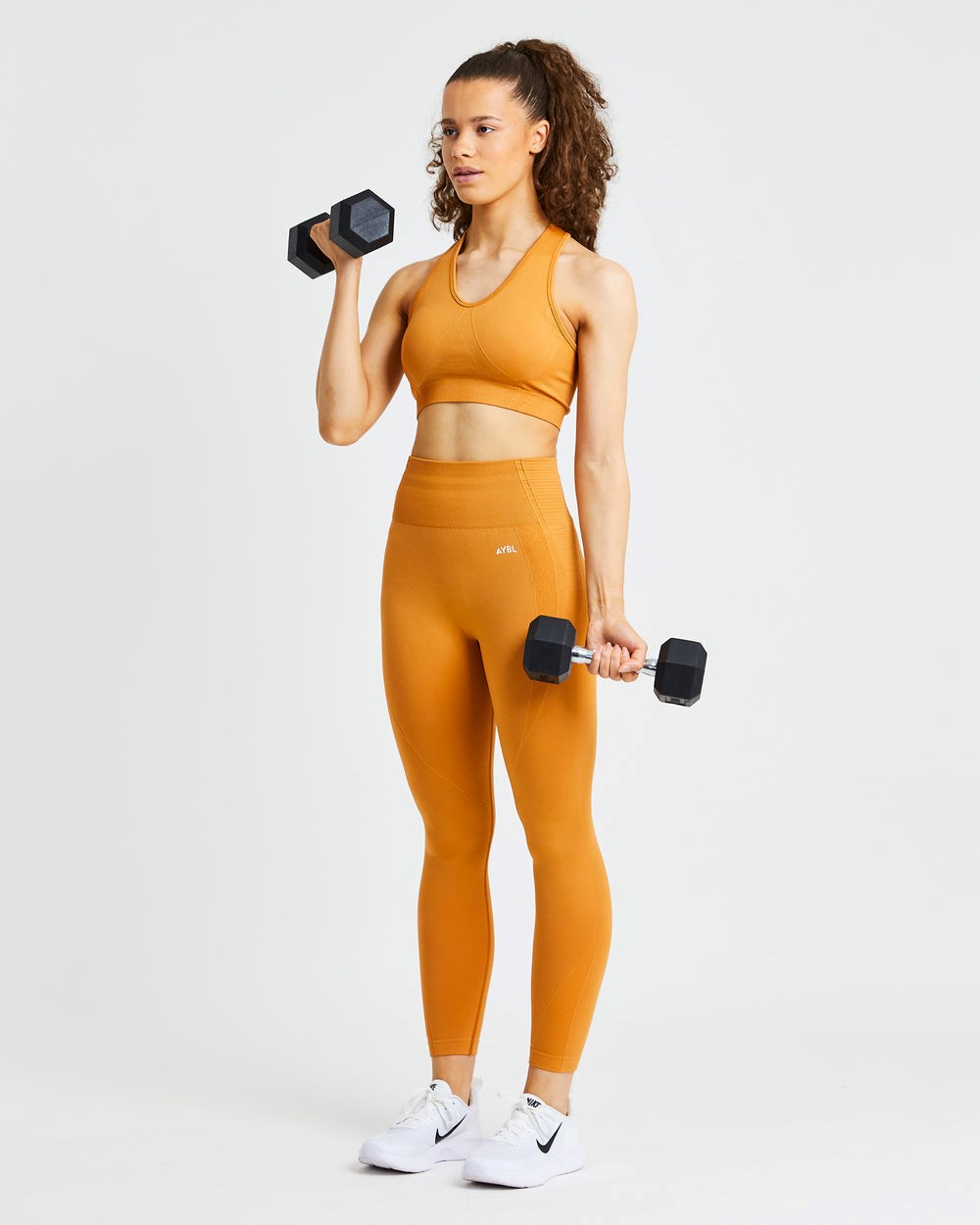 AYBL Balance V2 Seamless Leggings Orange | 5163-FGRNL