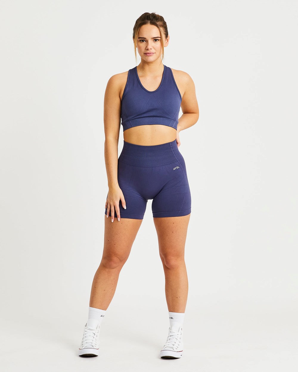 AYBL Balance V2 Seamless Shorts Marinblå Blå | 5068-LZRIK