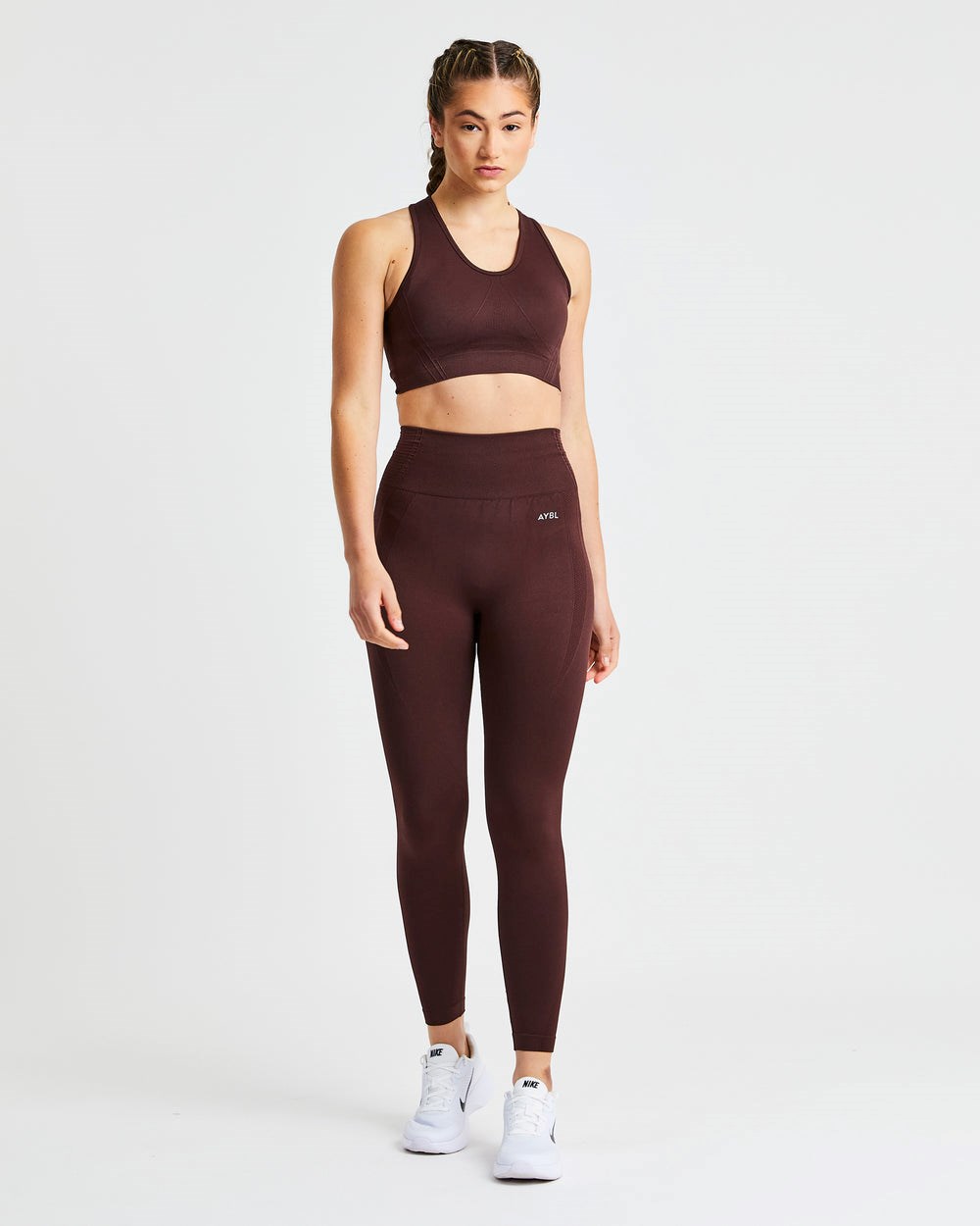 AYBL Balance V2 Seamless Sports Bra Choklad Bruna | 7091-ZVPEQ