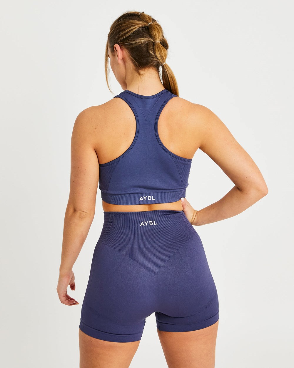 AYBL Balance V2 Seamless Sports Bra Marinblå Blå | 4801-LYCPS