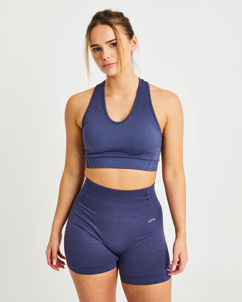 AYBL Balance V2 Seamless Sports Bra Marinblå Blå | 4801-LYCPS