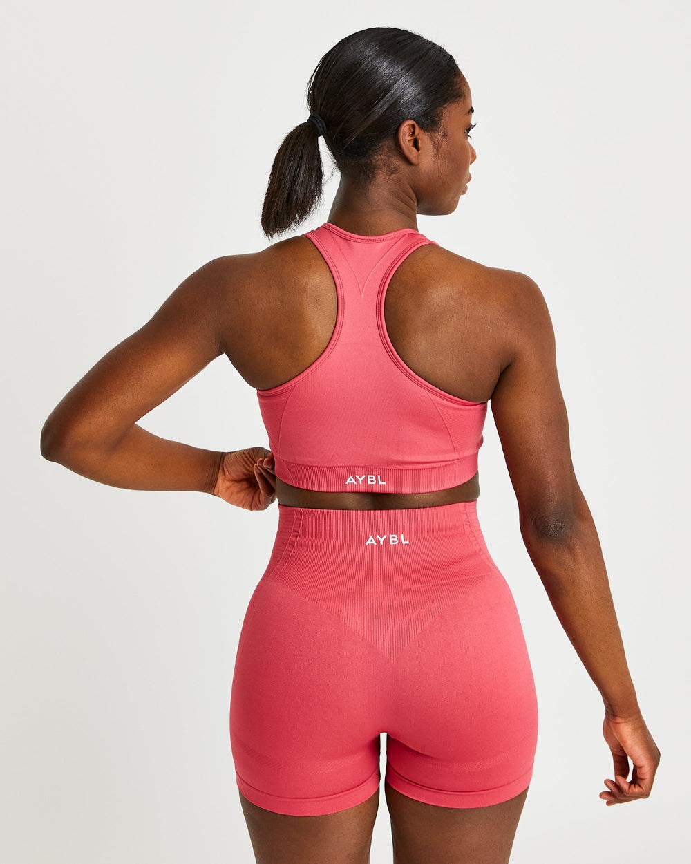 AYBL Balance V2 Seamless Sports Bra Rosa | 9524-QXOIH