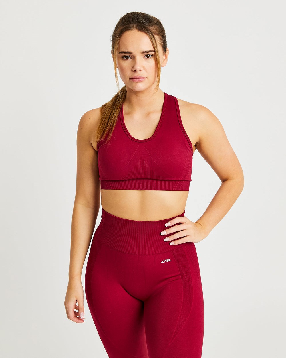 AYBL Balance V2 Seamless Sports Bra Röda | 4583-ZLNOI