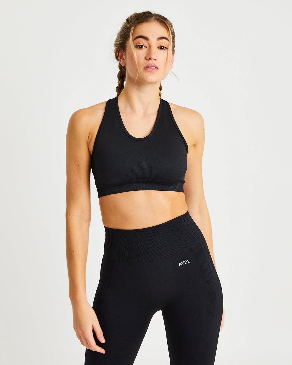 AYBL Balance V2 Seamless Sports Bra Svarta | 5140-MHUJV