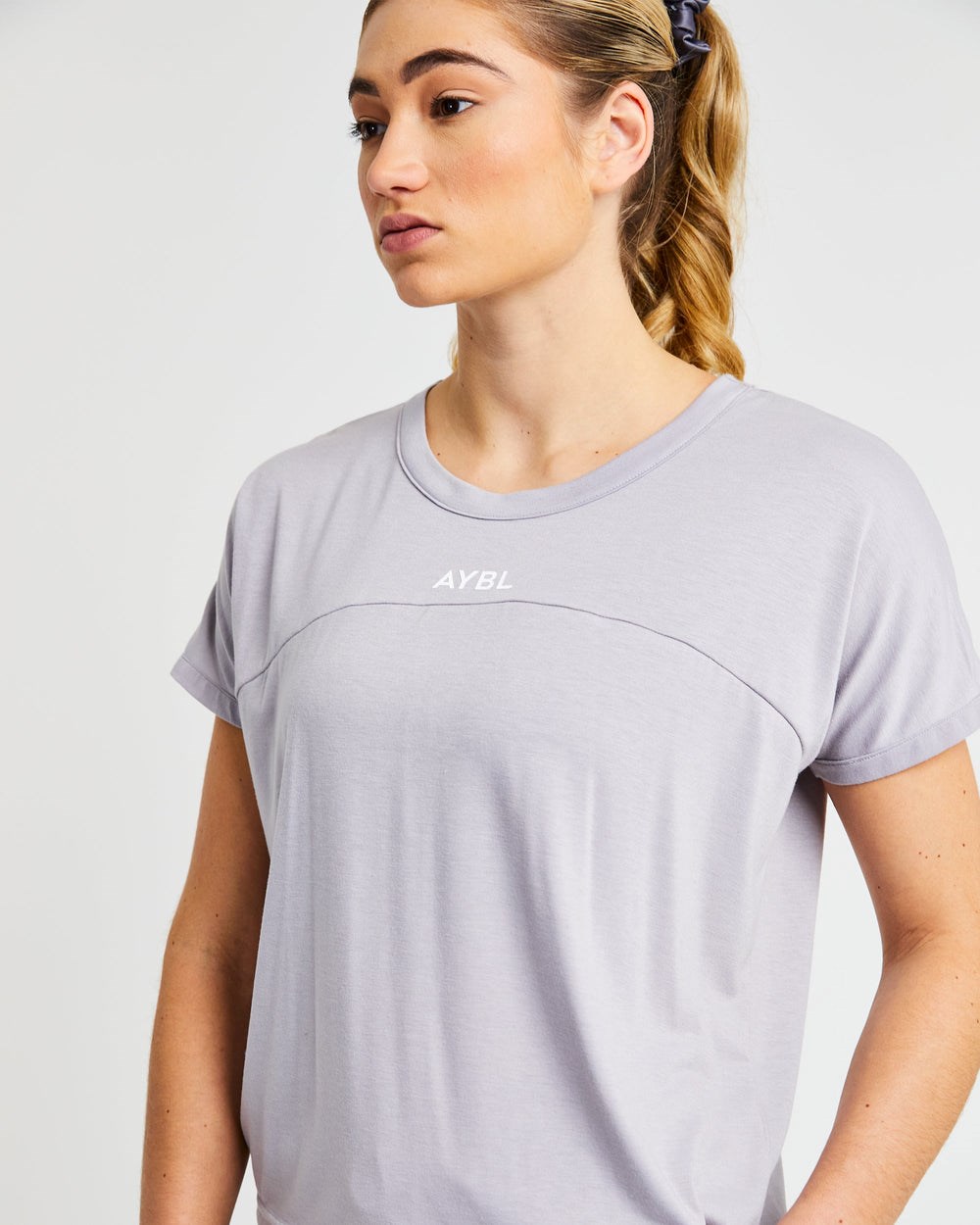 AYBL Boxy T Shirt Soft Lilac | 4903-YHTMK