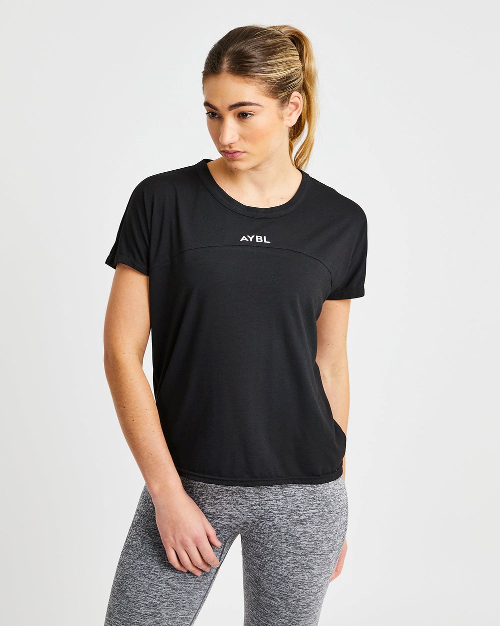 AYBL Boxy T Shirt Svarta | 9804-CNXOH