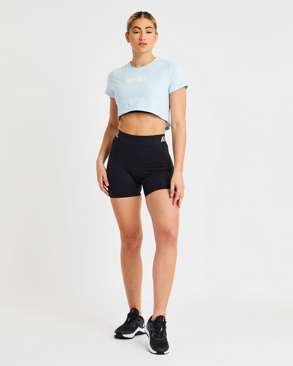 AYBL Crop T Shirt Blå | 0162-DELIX