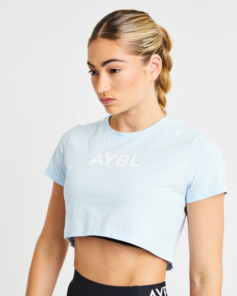 AYBL Crop T Shirt Blå | 0162-DELIX