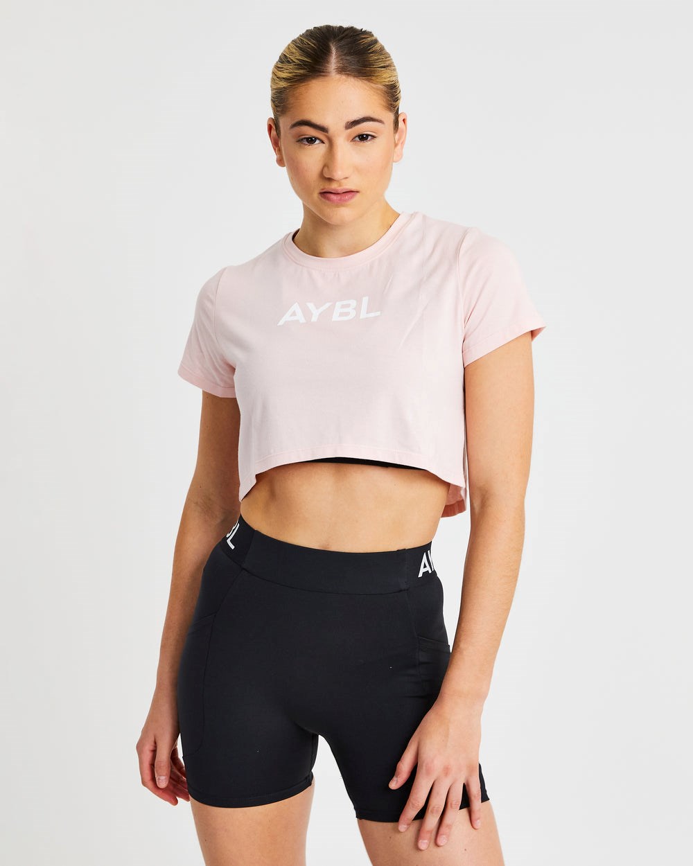 AYBL Crop T Shirt Rosa | 0679-CASOR