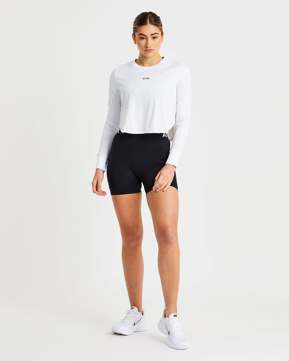 AYBL Define Long Sleeve Crop T Vita | 0751-SATFQ