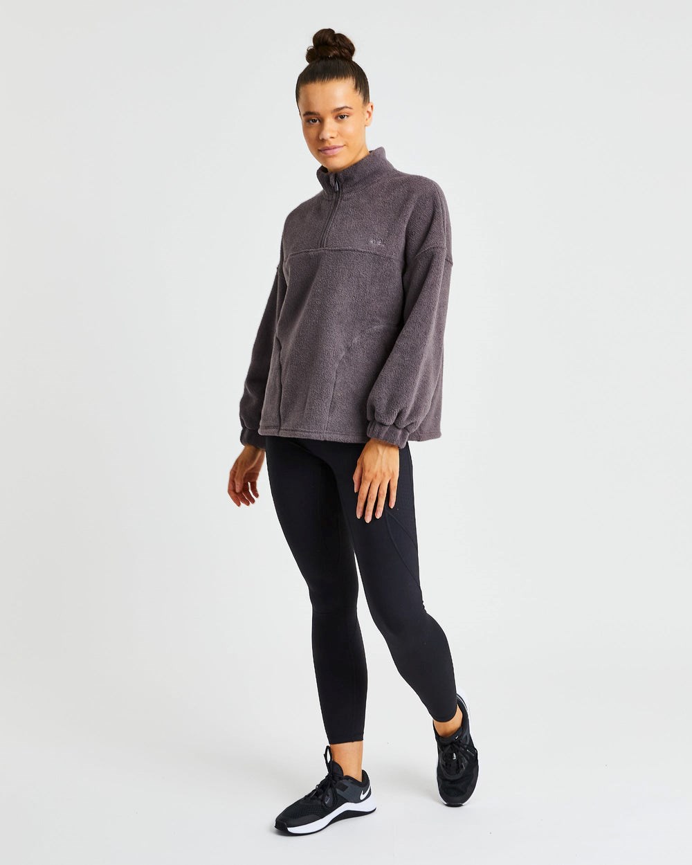 AYBL Effortless Oversized Fleece Charcoal | 7035-PSDUO