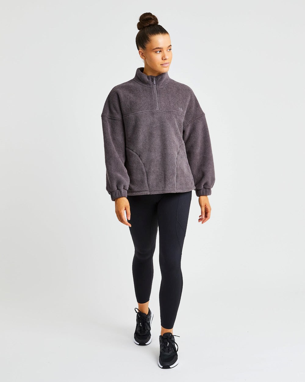 AYBL Effortless Oversized Fleece Charcoal | 7035-PSDUO